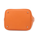 エルメス HERMES ピコタンロック MM 22 オレンジ トリヨンクレマンス ハンドバッグ シルバー金具