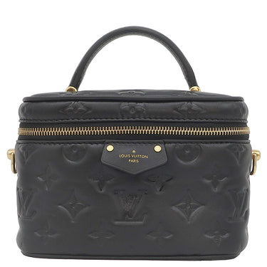 ルイヴィトン LOUIS VUITTON ヴァニティ クッサン PM M25123 ブラック レザー 2WAYバッグ ゴールド金具 黒 ピンク バニティ チェーンバッグ