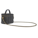 ルイヴィトン LOUIS VUITTON ヴァニティ クッサン PM M25123 ブラック レザー 2WAYバッグ ゴールド金具 黒 ピンク バニティ チェーンバッグ