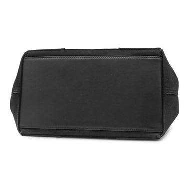 バレンシアガ BALENCIAGA ネイビーカバス S 339933 ブラック キャンバス レザー トートバッグ シルバー金具 黒 ロゴ トート Navy カバ