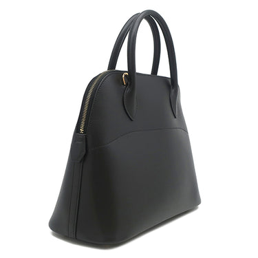エルメス HERMES ボリード31 ブラック ボックスカーフ 2WAYバッグ ゴールド金具 ブラック ショルダー