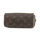 ルイヴィトン LOUIS VUITTON ナノ スピーディ M81085 モノグラム モノグラムキャンバス 2WAYバッグ ゴールド金具 ショルダー ハンドバッグ 茶