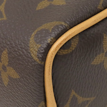 ルイヴィトン LOUIS VUITTON ナノ スピーディ M81085 モノグラム モノグラムキャンバス 2WAYバッグ ゴールド金具 ショルダー ハンドバッグ 茶