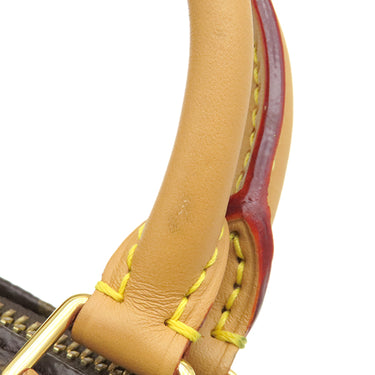 ルイヴィトン LOUIS VUITTON ナノ スピーディ M81085 モノグラム モノグラムキャンバス 2WAYバッグ ゴールド金具 ショルダー ハンドバッグ 茶