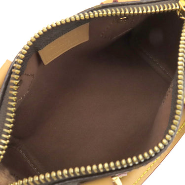 ルイヴィトン LOUIS VUITTON ナノ スピーディ M81085 モノグラム モノグラムキャンバス 2WAYバッグ ゴールド金具 ショルダー ハンドバッグ 茶