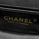 シャネル CHANEL ハーフムーン ブラック ベルベット ショルダーバッグ ゴールド金具 チェーンバッグ