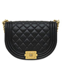 シャネル CHANEL ボーイシャネル チェーンショルダー AS3186 ブラック キャビアスキン ショルダーバッグ マットゴールド金具