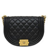 シャネル CHANEL ボーイシャネル チェーンショルダー AS3186 ブラック キャビアスキン ショルダーバッグ マットゴールド金具