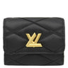 ルイヴィトン LOUIS VUITTON ロザリー GO-14 M83078 ノワール ラムスキン 二つ折り財布 ゴールド金具 マルタージュ