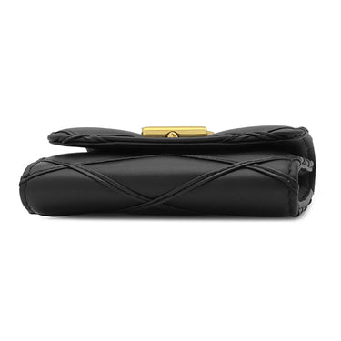 ルイヴィトン LOUIS VUITTON ロザリー GO-14 M83078 ノワール ラムスキン 二つ折り財布 ゴールド金具 マルタージュ