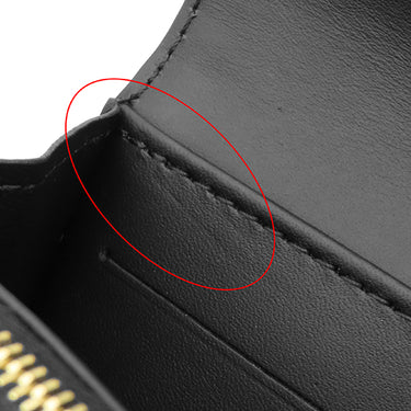 ルイヴィトン LOUIS VUITTON ロザリー GO-14 M83078 ノワール ラムスキン 二つ折り財布 ゴールド金具 マルタージュ
