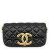 シャネル CHANEL マトラッセ フォンケース AP3207 ブラック レザー ショルダーバッグ ヴィンテージ金具 ジャイアントココマーク