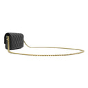 シャネル CHANEL マトラッセ フォンケース AP3207 ブラック レザー ショルダーバッグ ヴィンテージ金具 ジャイアントココマーク