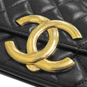 シャネル CHANEL マトラッセ フォンケース AP3207 ブラック レザー ショルダーバッグ ヴィンテージ金具 ジャイアントココマーク