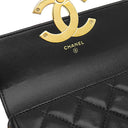 シャネル CHANEL マトラッセ フォンケース AP3207 ブラック レザー ショルダーバッグ ヴィンテージ金具 ジャイアントココマーク