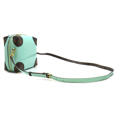 ルイヴィトン LOUIS VUITTON ヴェニス M52756 パラディッソ パテントレザー モノグラムキャンバス ショルダーバッグ ゴールド金具 ミントグリーン モノグラム