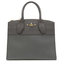 ルイヴィトン LOUIS VUITTON シティ スティーマーMM M51897 グレー×ブラウン レザー 2WAYバッグ ゴールド金具 バイカラー ハンドバッグ ショルダー