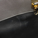 ルイヴィトン LOUIS VUITTON シティ スティーマーMM M51897 グレー×ブラウン レザー 2WAYバッグ ゴールド金具 バイカラー ハンドバッグ ショルダー