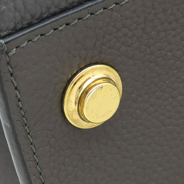 ルイヴィトン LOUIS VUITTON シティ スティーマーMM M51897 グレー×ブラウン レザー 2WAYバッグ ゴールド金具 バイカラー ハンドバッグ ショルダー