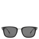 バーバリー BURBERRY ペター 51□21 0BE4395 ブラック プラスチック メタル サングラス シルバー金具 スクエア ウェリントン シェイプ ダークグレーレンズ