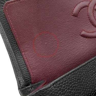 シャネル CHANEL マトラッセ 23 Wチェーン ブラック キャビアスキン ショルダーバッグ シルバー金具 黒 ダブルフラップ