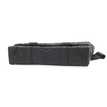 ルイヴィトン LOUIS VUITTON トランク スリングバッグ M57952 モノグラムシール レザー モノグラムシールレザー ショルダーバッグ ブラック金具 黒 ベルトバッグ ボディバッグ
