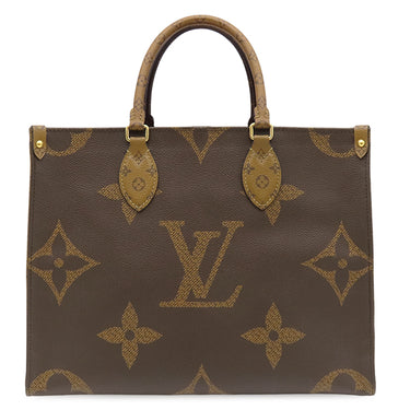 ルイヴィトン LOUIS VUITTON オンザゴー MM M45039 モノグラム モノグラムキャンバス モノグラムリバースキャンバス トートバッグ ゴールド金具