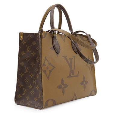 ルイヴィトン LOUIS VUITTON オンザゴー MM M45039 モノグラム モノグラムキャンバス モノグラムリバースキャンバス トートバッグ ゴールド金具
