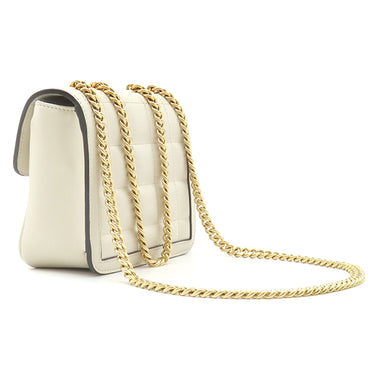 グッチ GUCCI デコ レザー チェーンショルダー 741457 アイボリー レザー 2WAYバッグ ゴールド金具 白 ゴールド×シルバー