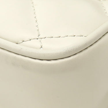 グッチ GUCCI デコ レザー チェーンショルダー 741457 アイボリー レザー 2WAYバッグ ゴールド金具 白 ゴールド×シルバー