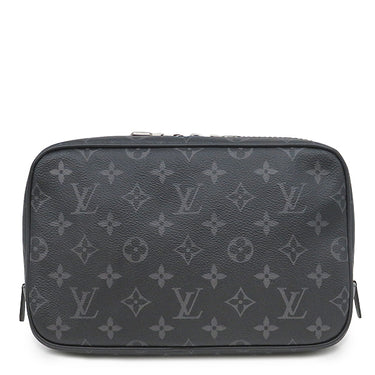 ルイヴィトン LOUIS VUITTON トゥルース トワレPM M43384 モノグラムエクリプス モノグラムエクリプス ポーチ シルバー金具 クラッチ セカンドバッグ