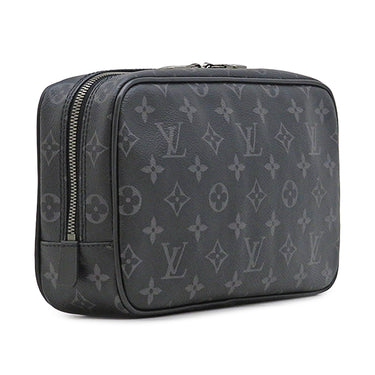 ルイヴィトン LOUIS VUITTON トゥルース トワレPM M43384 モノグラムエクリプス モノグラムエクリプス ポーチ シルバー金具 クラッチ セカンドバッグ