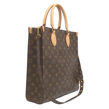 ルイヴィトン LOUIS VUITTON サックプラ PM M45848 モノグラム モノグラムキャンバス 2WAYバッグ ゴールド金具 茶 ショルダー トート