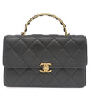 シャネル CHANEL マトラッセ トップハンドル AS4730 ブラック レザー 2WAYバッグ ゴールド金具 ココマーク ロゴ