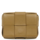 ボッテガヴェネタ BOTTEGA VENETA キャンディ カセット マキシイントレチャート 666688 ブラウン ラムスキン ショルダーバッグ ゴールド金具 クロスボディ