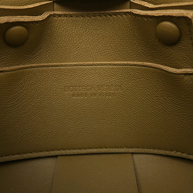 ボッテガヴェネタ BOTTEGA VENETA キャンディ カセット マキシイントレチャート 666688 ブラウン ラムスキン ショルダーバッグ ゴールド金具 クロスボディ
