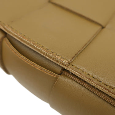 ボッテガヴェネタ BOTTEGA VENETA キャンディ カセット マキシイントレチャート 666688 ブラウン ラムスキン ショルダーバッグ ゴールド金具 クロスボディ