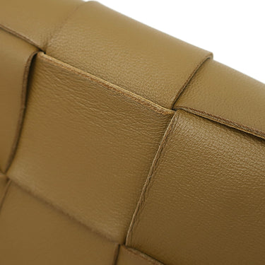 ボッテガヴェネタ BOTTEGA VENETA キャンディ カセット マキシイントレチャート 666688 ブラウン ラムスキン ショルダーバッグ ゴールド金具 クロスボディ