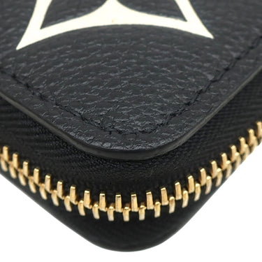 ルイヴィトン LOUIS VUITTON ジッピー ウォレット M80481 ブラック×ベージュ モノグラムアンプラント バイカラーモノグラムアンプラントレザー 長財布 ゴールド金具 黒 ラウンドファスナー 小銭入れ