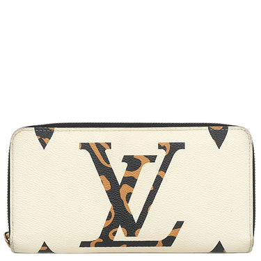 ルイヴィトン LOUIS VUITTON ジッピーウォレット M44745 イヴォワール モノグラムキャンバス ジャイアントモノグラムキャンバス 長財布 ゴールド金具 ゼブラ