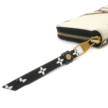 ルイヴィトン LOUIS VUITTON ジッピーウォレット M44745 イヴォワール モノグラムキャンバス ジャイアントモノグラムキャンバス 長財布 ゴールド金具 ゼブラ