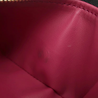 ルイヴィトン LOUIS VUITTON ポルトフォイユ カプシーヌ XS M68587 ノワール レザー トリヨンレザー 三つ折り財布 ゴールド金具 黒 ピンク LVロゴ 小銭入れ