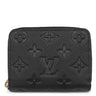 ルイヴィトン LOUIS VUITTON ジッピー コイン パース M60574 ブラック モノグラムアンプラント コインケース ゴールド金具 小銭入れ ミニ財布 黒