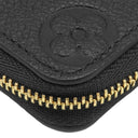 ルイヴィトン LOUIS VUITTON ジッピー コイン パース M60574 ブラック モノグラムアンプラント コインケース ゴールド金具 小銭入れ ミニ財布 黒