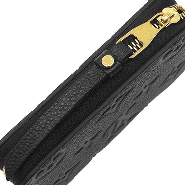 ルイヴィトン LOUIS VUITTON ジッピー コイン パース M60574 ブラック モノグラムアンプラント コインケース ゴールド金具 小銭入れ ミニ財布 黒