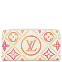 ルイヴィトン LOUIS VUITTON ジッピーウォレット M11455 コーラル モノグラムキャンバス 長財布 ゴールド金具 LV バイ ザ プール コレクション