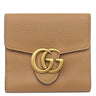 グッチ GUCCI GGマーモント 782749 ベージュ カーフ 二つ折り財布 ヴィンテージ金具 コンパクト