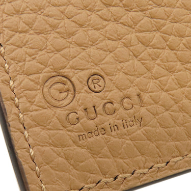 グッチ GUCCI GGマーモント 782749 ベージュ カーフ 二つ折り財布 ヴィンテージ金具 コンパクト