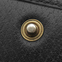 グッチ GUCCI GGマーモント クリスタル チェーンウォレット 499782 ブラック レザー チェーンウォレット ヴィンテージ金具 黒 ダブルG GG クラッチ