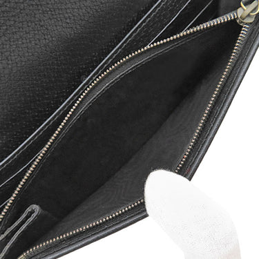 グッチ GUCCI GGマーモント クリスタル チェーンウォレット 499782 ブラック レザー チェーンウォレット ヴィンテージ金具 黒 ダブルG GG クラッチ